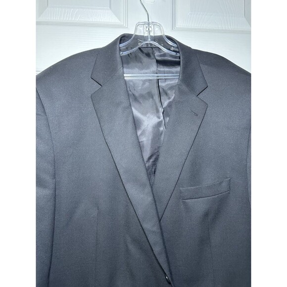 Petrocelli Men’s 2 Button Wool Blend Sports Coat Blazer RN 39566 Black Size 50R - Picture 2 of 10